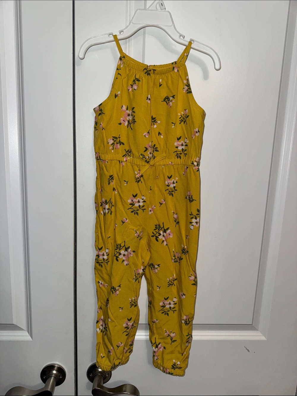 Old Navy Mustard Yellow Floral One-Piece Bodysuit